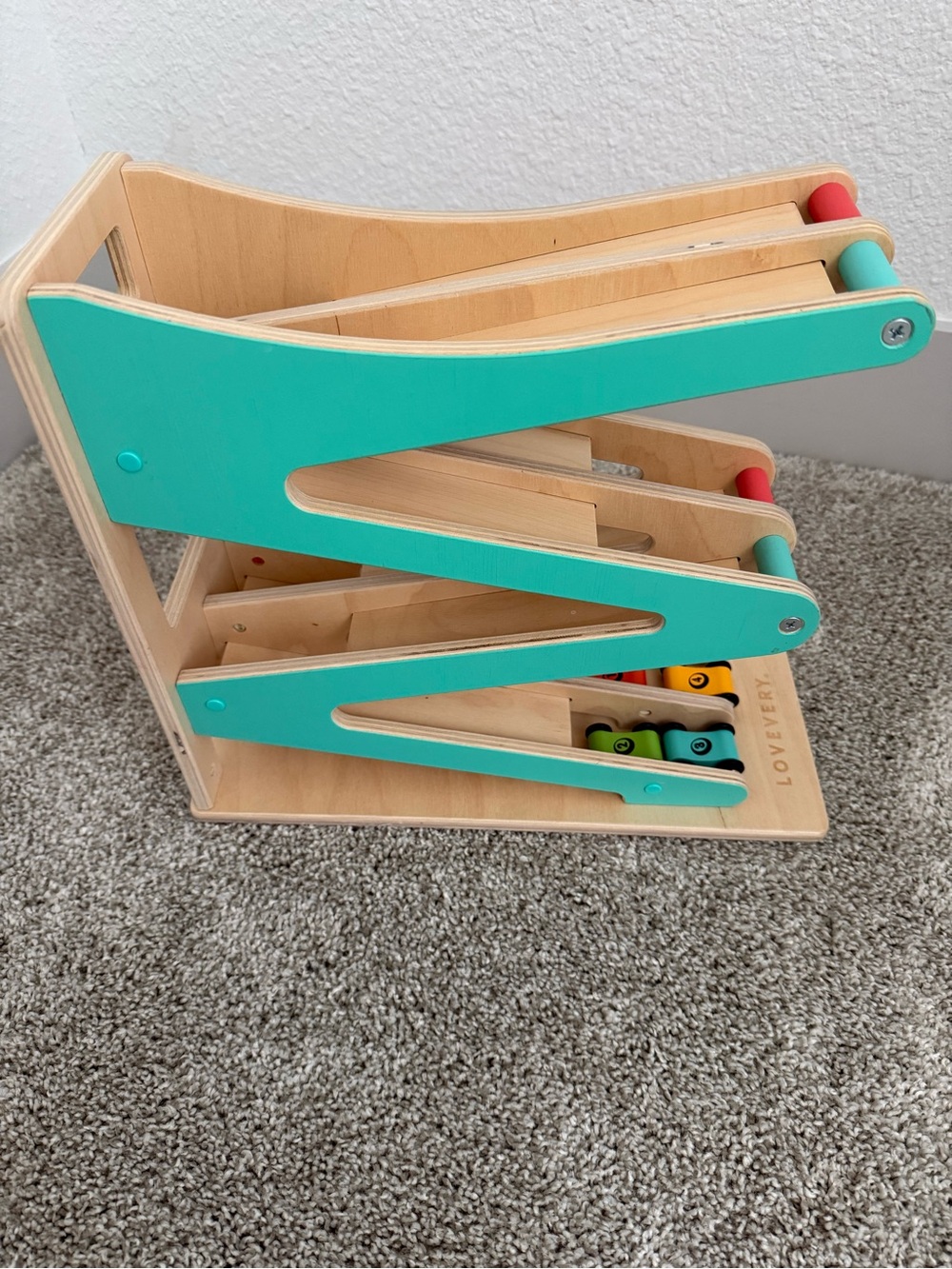Lovevery Car Chase and Ramp Toy